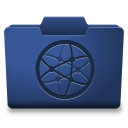 Blue Network Icon 256x256 png
